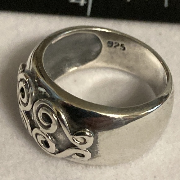 925 vintage NP wide band ring size 7 - Picture 5 of 10